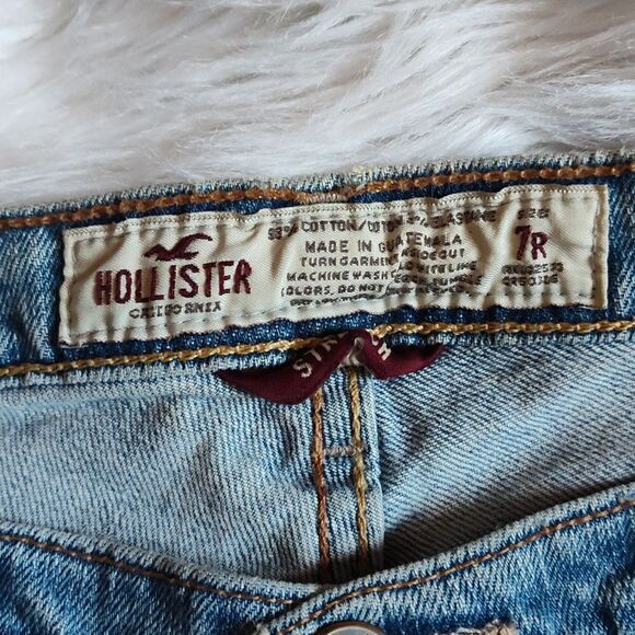 Women's Hollister stretch denim shorts size 7 r - Picture 9 of 9